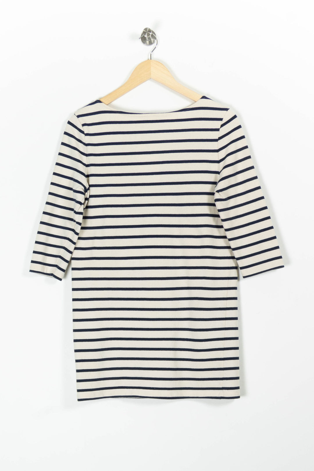 Robe Courte Rayée Blanche et Marine - Taille M/38 de la marque Sézane | PARAD96312 - Vendu par Paradigme - Image 4