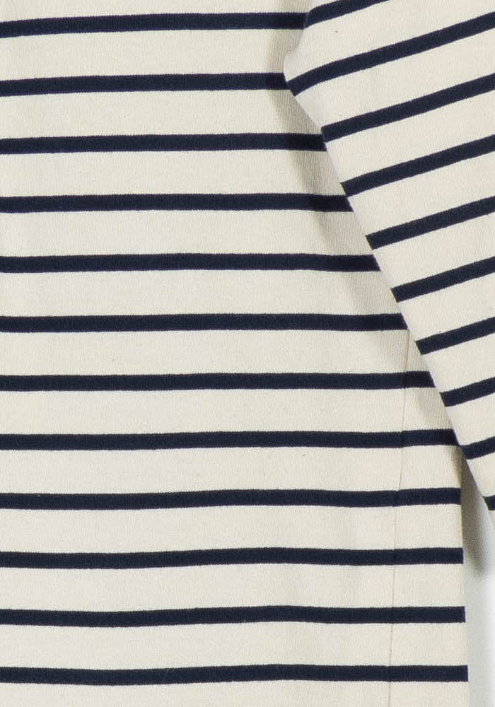 Robe Courte Rayée Blanche et Marine - Taille M/38 de la marque Sézane | PARAD96312 - Vendu par Paradigme - Image 3