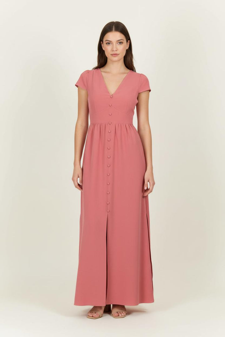 Robe Longue Rose - Taille XS/34 de la marque Maison Lemoine | PARAD96315 - Vendu par Paradigme - Image 1