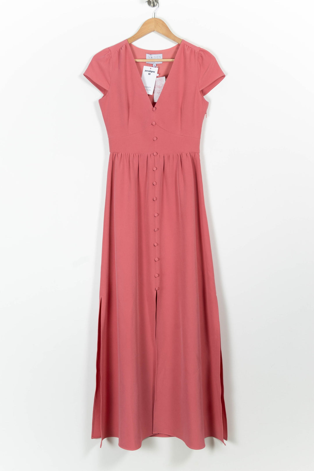 Robe Longue Rose - Taille XS/34 de la marque Maison Lemoine | PARAD96315 - Vendu par Paradigme - Image 2