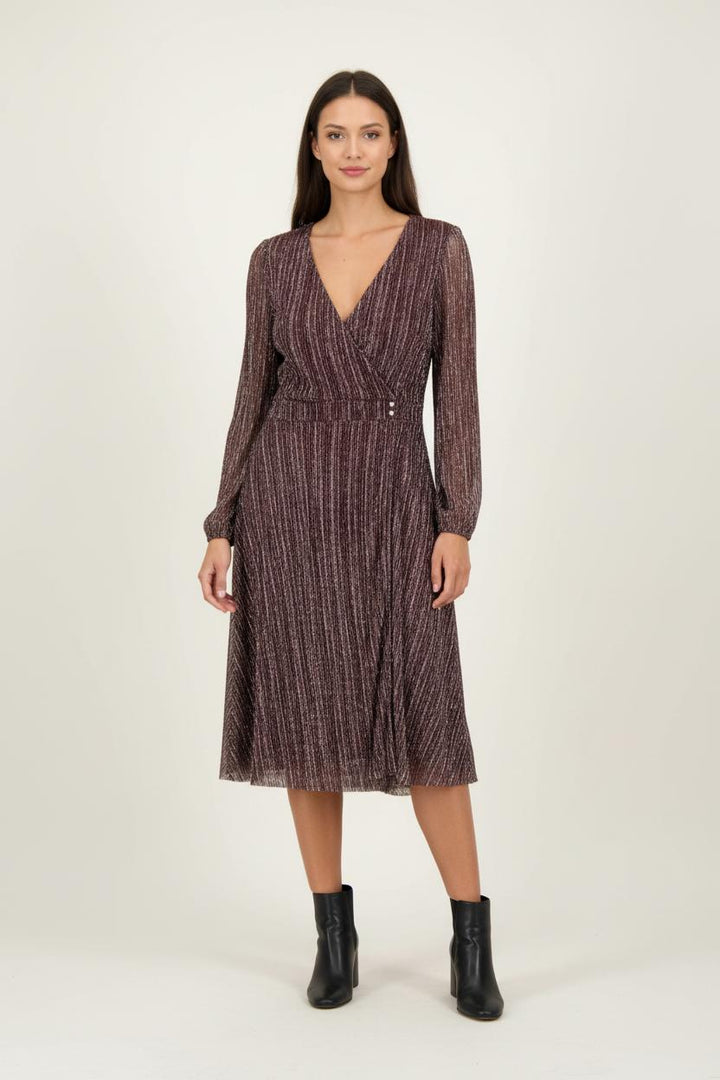 Robe Plissée Bordeaux - Taille XL/42 de la marque Maison Lemoine | PARAD96318 - Vendu par Paradigme - Image 1