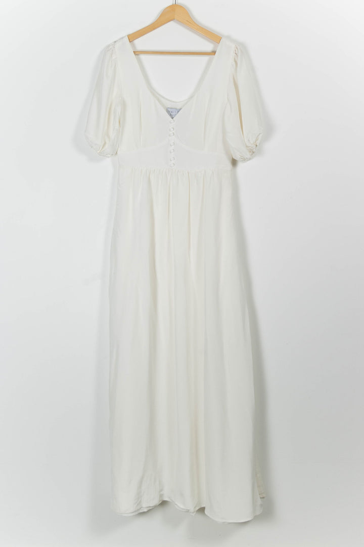 Robe Empire Blanche - Taille L/40 de la marque Maison Lemoine | PARAD96320 - Vendu par Paradigme - Image 2