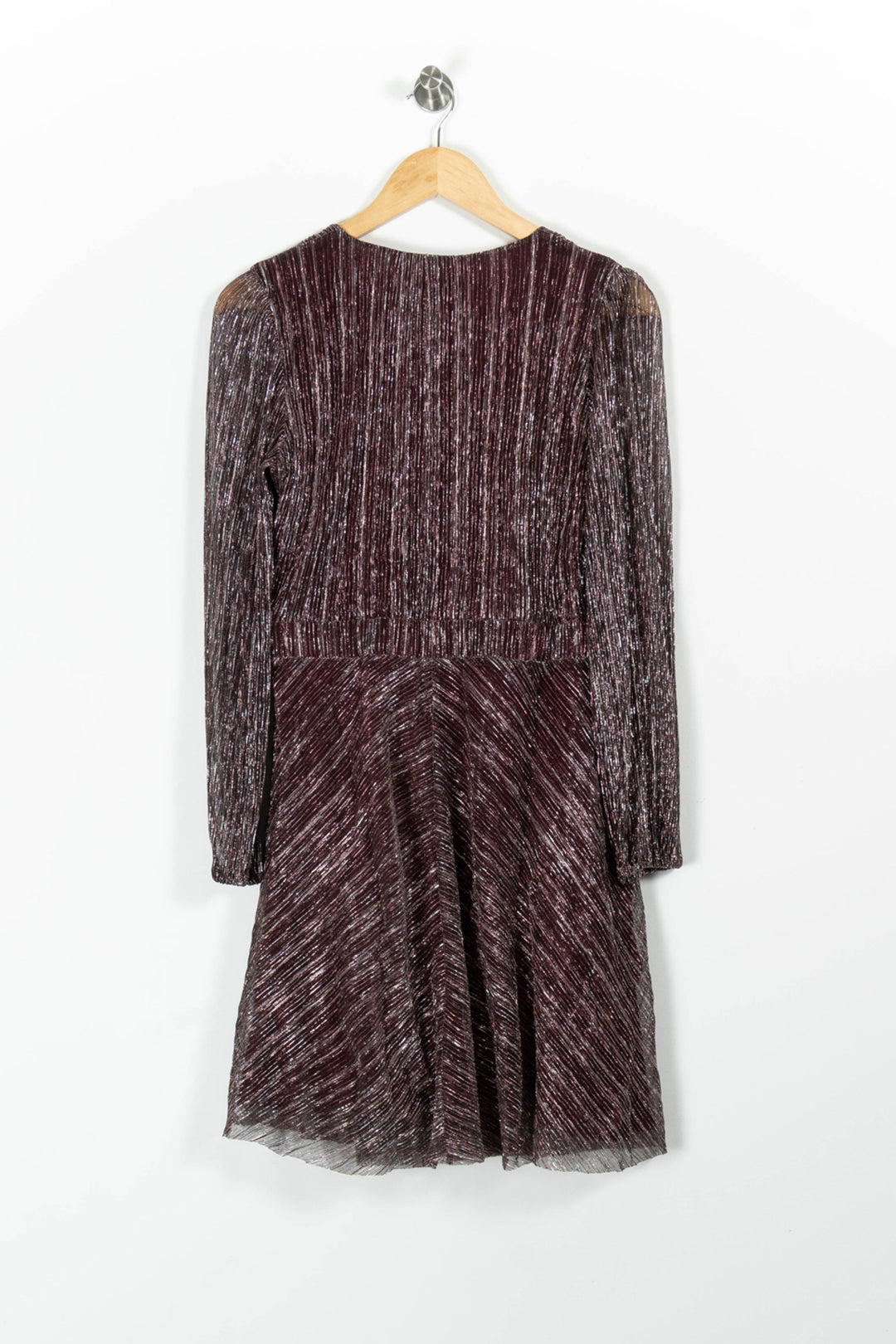 Robe Plissée Bordeaux - Taille L/40 de la marque Maison Lemoine | PARAD96321 - Vendu par Paradigme - Image 4