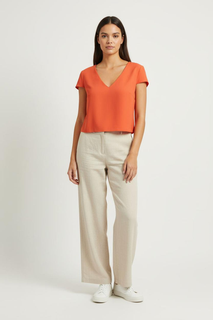 Top Orange - Taille XXXL/46 de la marque Maison Lemoine | PARAD96322 - Vendu par Paradigme - Image 1