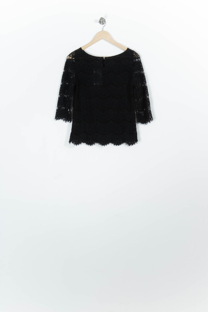 Blouse Noire - Taille M/38 de la marque Caroll | PARAD96325 - Vendu par Paradigme - Image 4