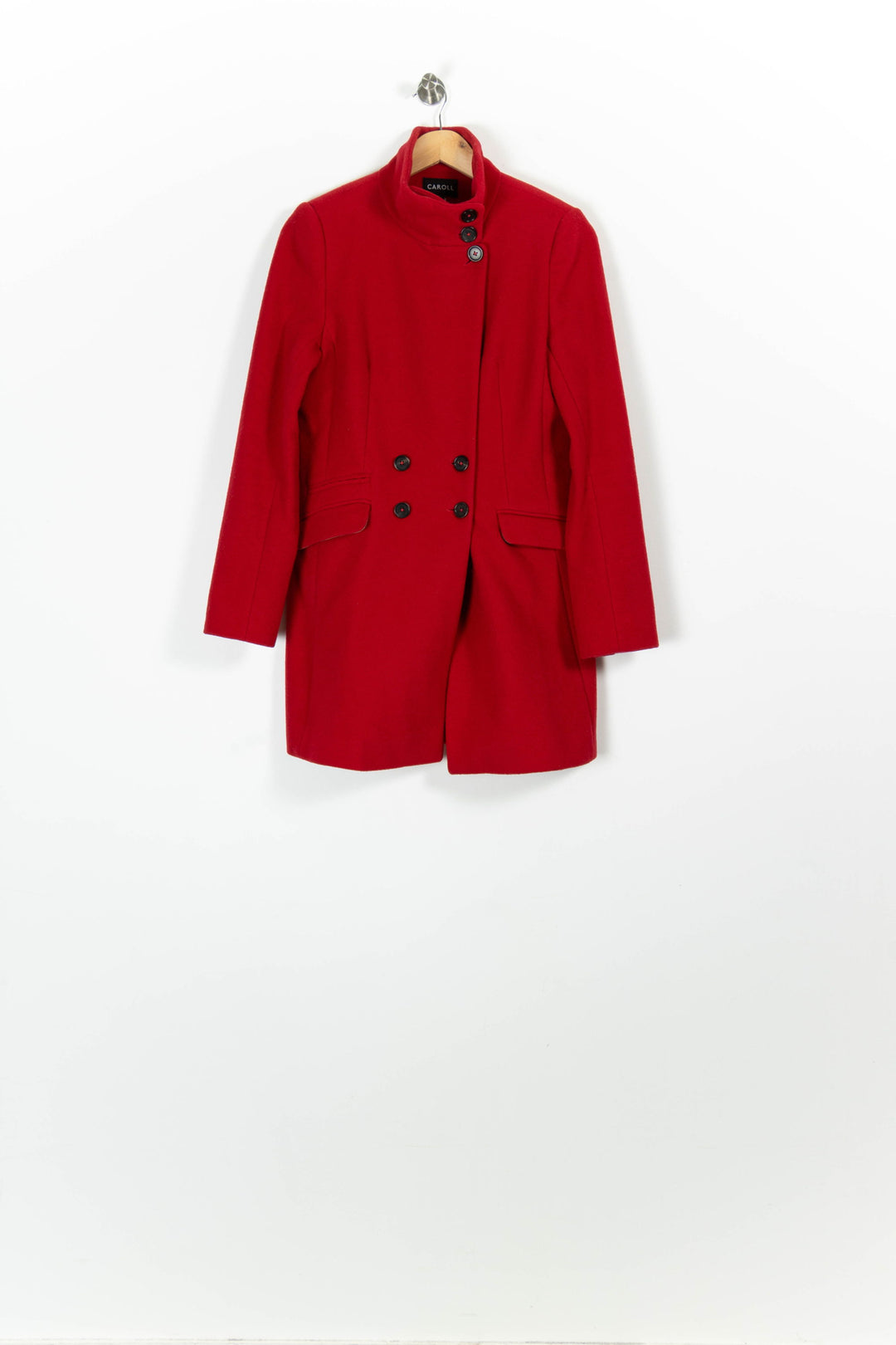 Manteau Rouge - Taille M/38 de la marque Caroll | PARAD96329 - Vendu par Paradigme - Image 2