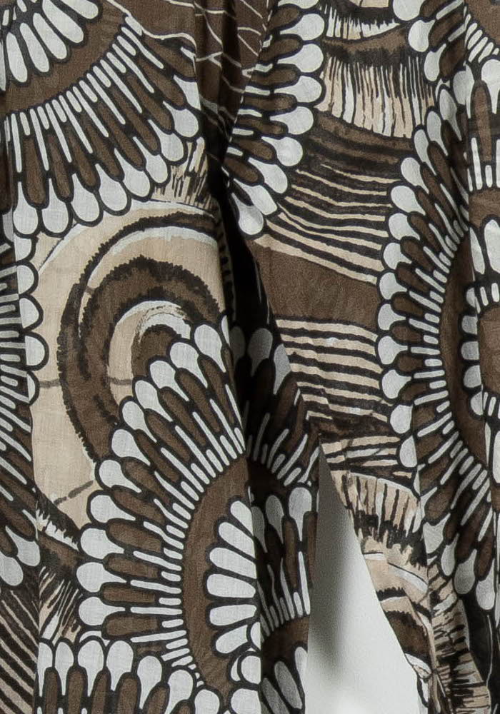 Blouse Marron et Blanc - Taille M/38 de la marque Caroll | PARAD96330 - Vendu par Paradigme - Image 3