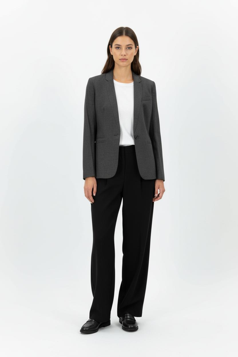 Veste Blazer Grise - Taille M/38 de la marque Caroll | PARAD96331 - Vendu par Paradigme - Image 1
