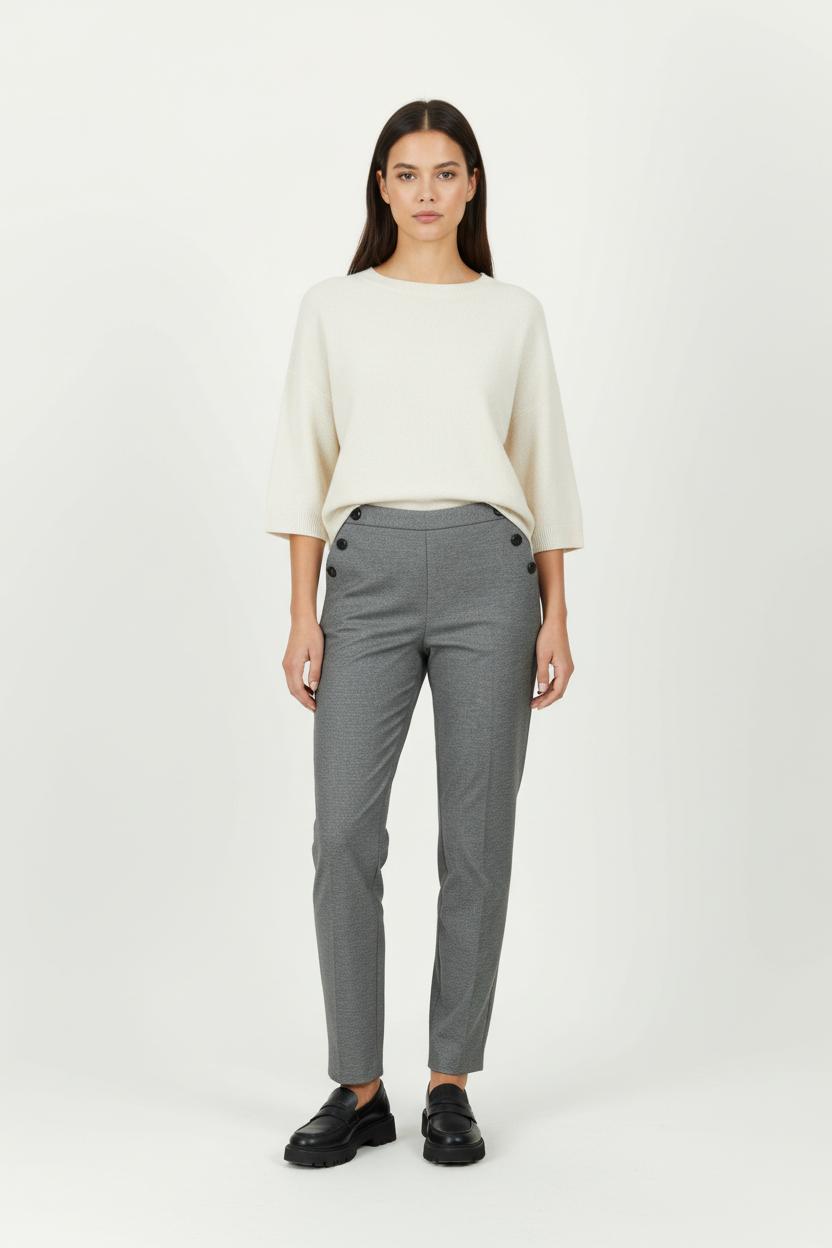 Pantalon Gris - Taille L/40 de la marque Caroll | PARAD96332 - Vendu par Paradigme - Image 1