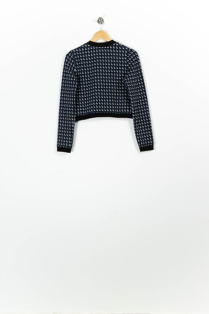 Gilet Bleu et Blanc - Taille XS/34 de la marque La Fée Maraboutée | PARAD96336 - Vendu par Paradigme - Image 4