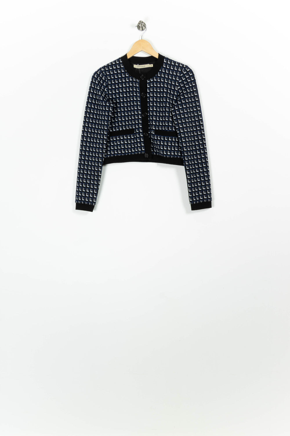 Gilet Bleu et Blanc - Taille XS/34 de la marque La Fée Maraboutée | PARAD96336 - Vendu par Paradigme - Image 2