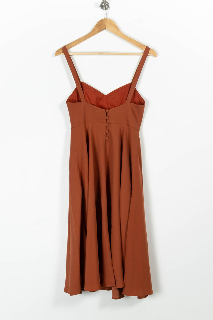 Robe Midi Orange - Taille S/36 de la marque Maison Lemoine | PARAD96339 - Vendu par Paradigme - Image 4