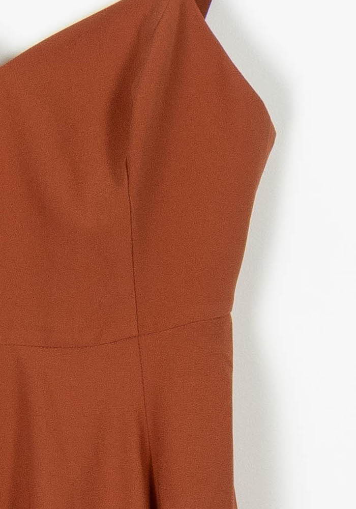 Robe Midi Orange - Taille S/36 de la marque Maison Lemoine | PARAD96339 - Vendu par Paradigme - Image 3
