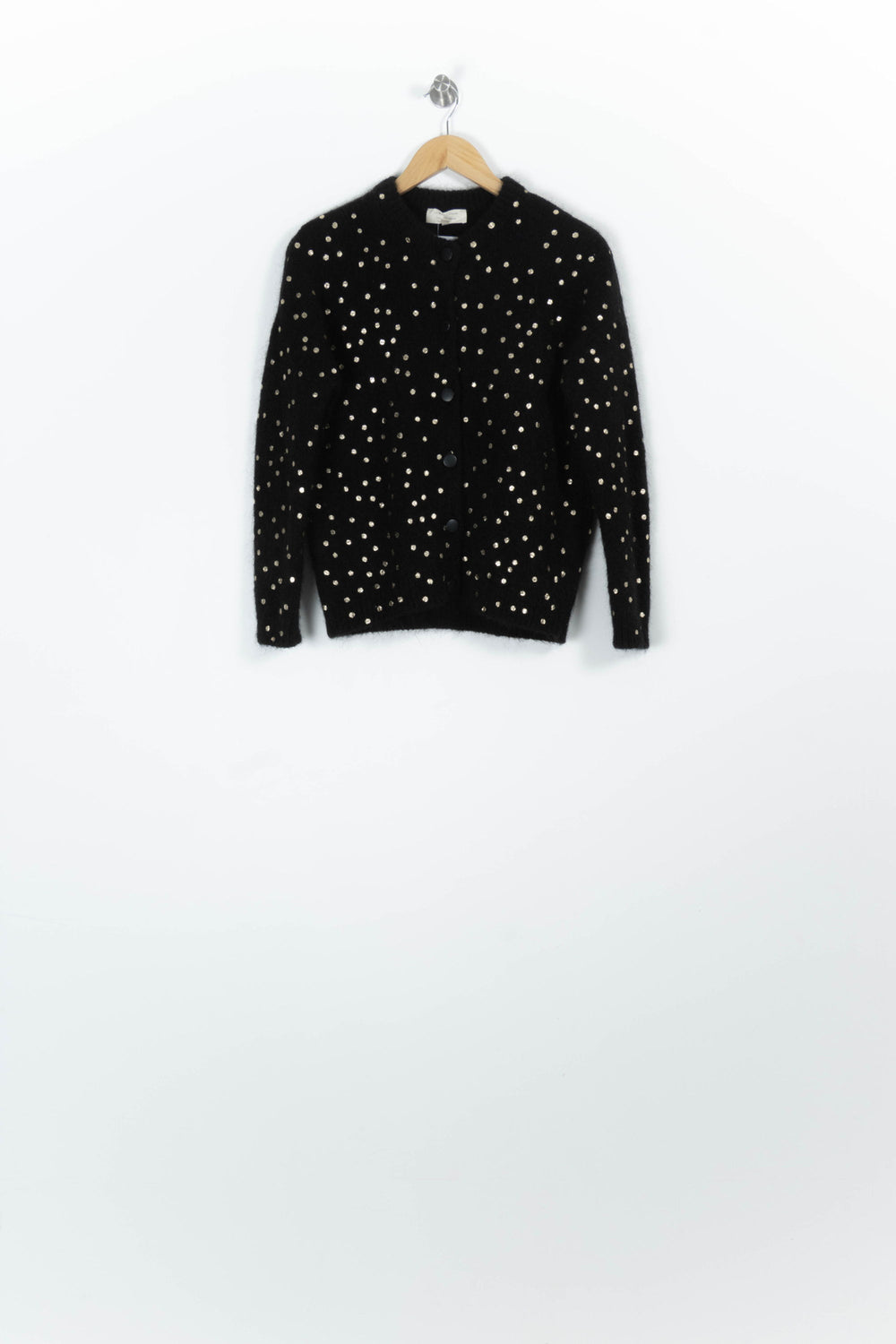 Cardigan Noir et Doré - Taille XS/34 de la marque Sézane | PARAD96340 - Vendu par Paradigme - Image 2