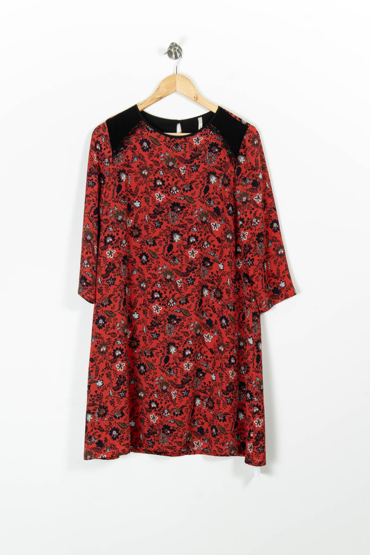 Robe Courte Rouge et Noire - Taille M/38 de la marque I.Code | PARAD96341 - Vendu par Paradigme - Image 2