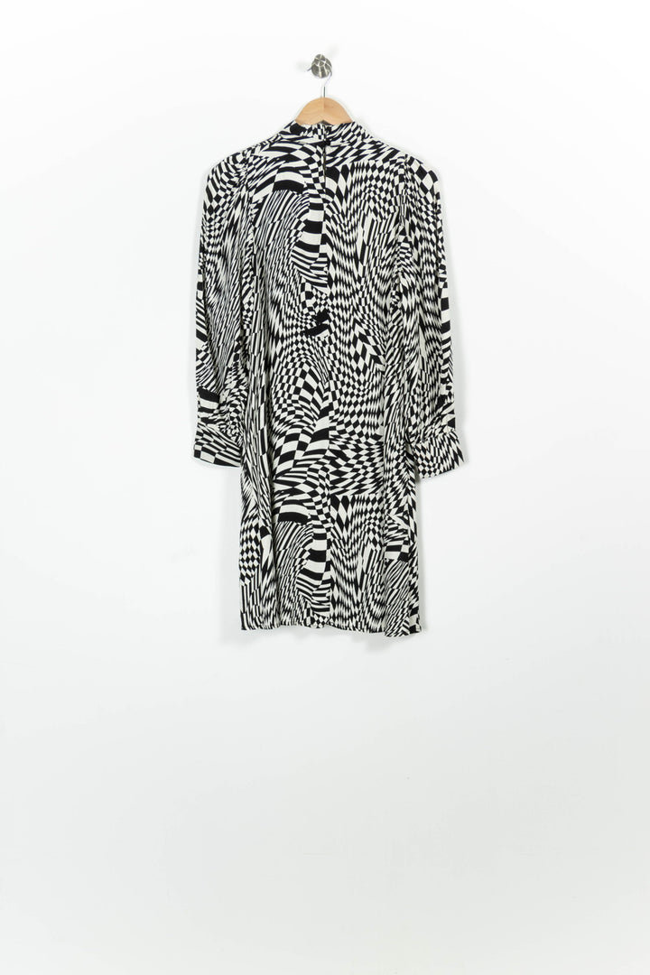 Robe midi Noire et Blanche - Taille S/36 de la marque IKKS | PARAD96350 - Vendu par Paradigme - Image 4