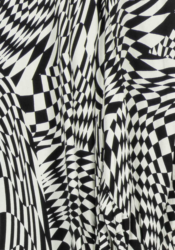 Robe midi Noire et Blanche - Taille S/36 de la marque IKKS | PARAD96350 - Vendu par Paradigme - Image 3