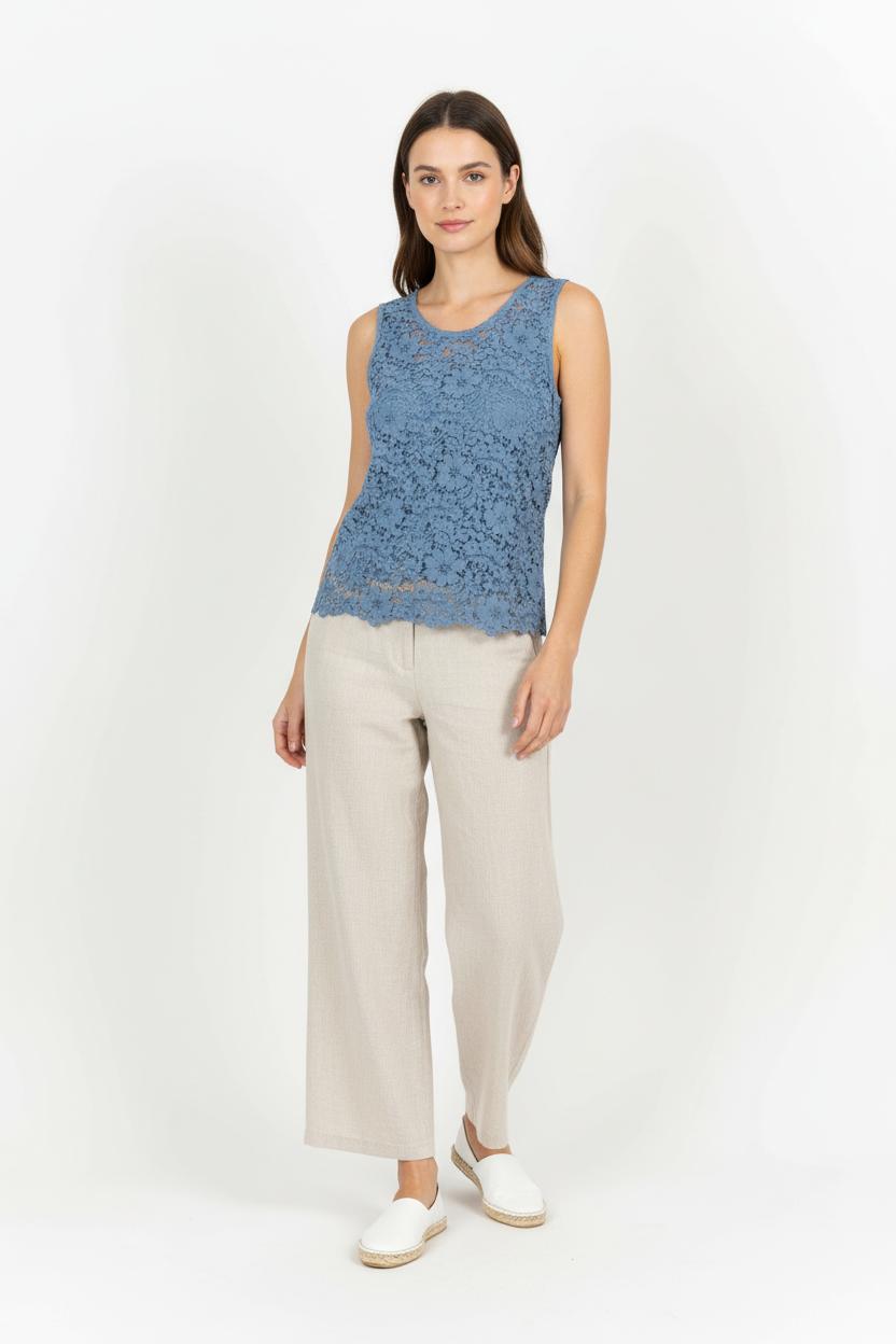 Débardeur Bleu - Taille M/38 de la marque La Fée Maraboutée | PARAD96357 - Vendu par Paradigme - Image 1