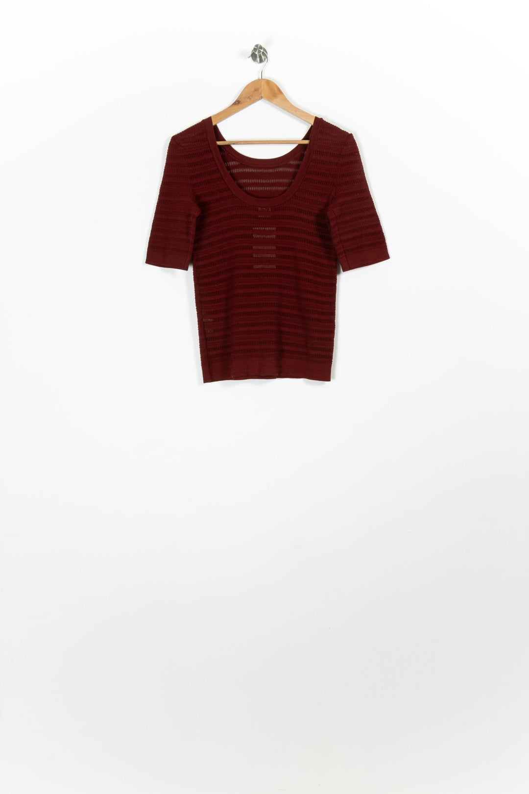 Pull Bordeaux - Taille L/40 de la marque Des petits hauts | PARAD96361 - Vendu par Paradigme - Image 4