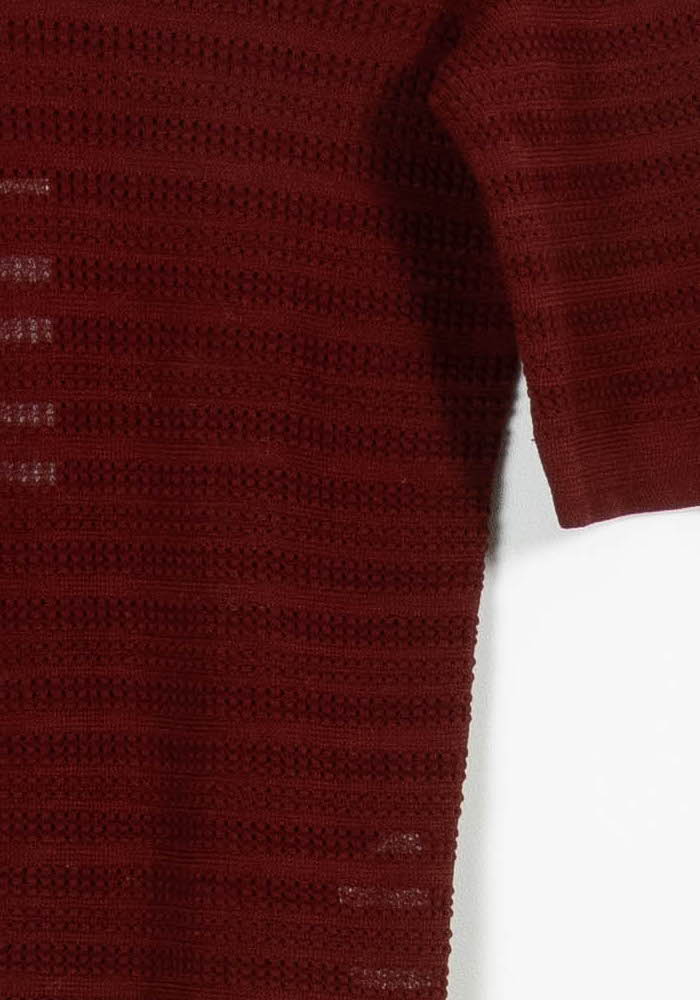 Pull Bordeaux - Taille L/40 de la marque Des petits hauts | PARAD96361 - Vendu par Paradigme - Image 3