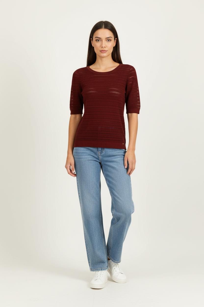 Pull Bordeaux - Taille L/40 de la marque Des petits hauts | PARAD96361 - Vendu par Paradigme - Image 1