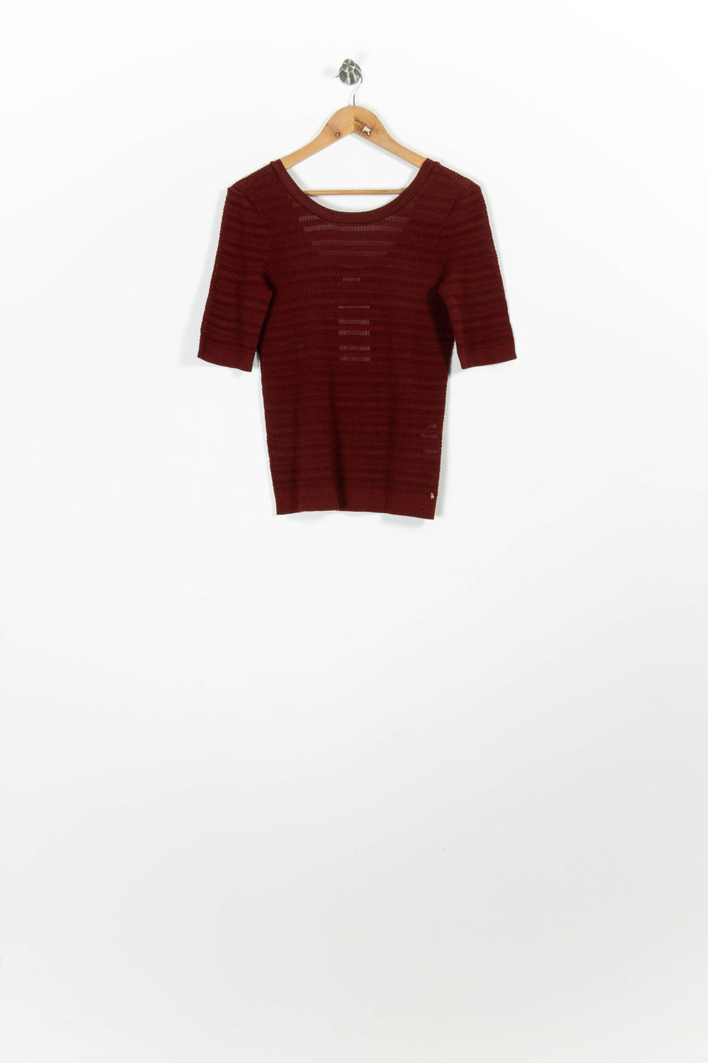 Pull Bordeaux - Taille L/40 de la marque Des petits hauts | PARAD96361 - Vendu par Paradigme - Image 2