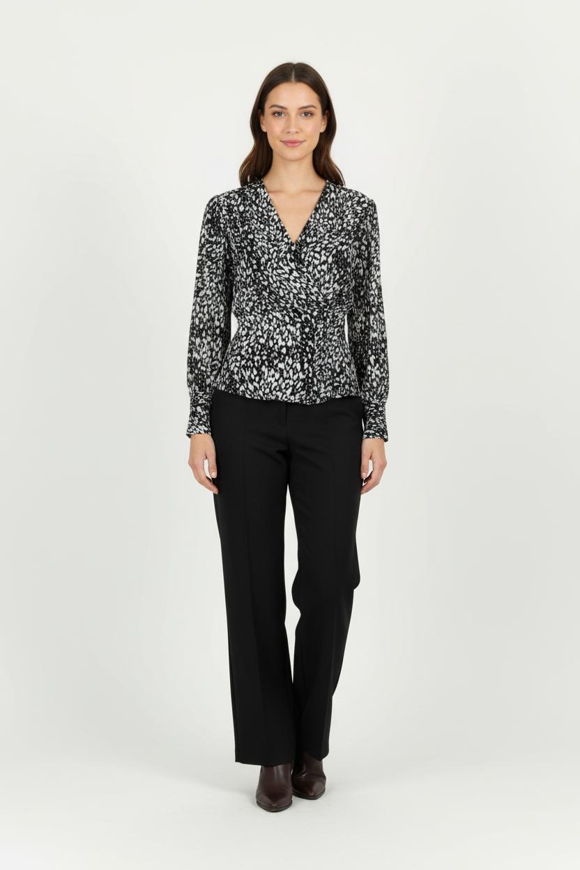 Blouse Noire et Blanche - Taille S/36 de la marque The Kooples | PARAD96363 - Vendu par Paradigme - Image 1