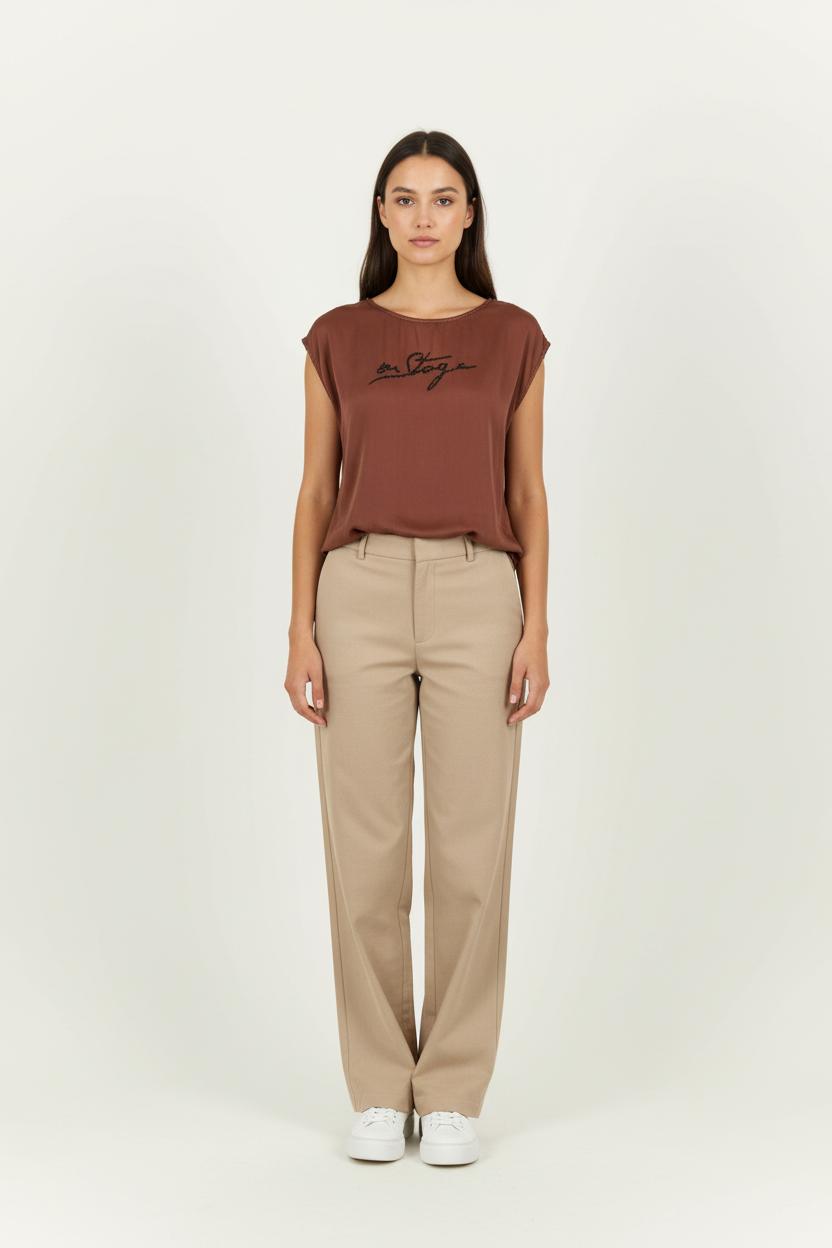 Tee-shirt Bordeaux - Taille S/36 de la marque IKKS | PARAD96364 - Vendu par Paradigme - Image 1