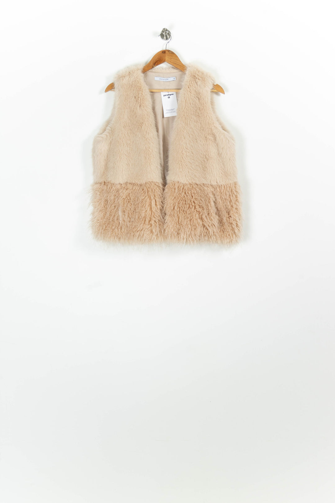 Gilet Sans Manches Beige - Taille S/36 de la marque La Fée Maraboutée | PARAD96365 - Vendu par Paradigme - Image 2