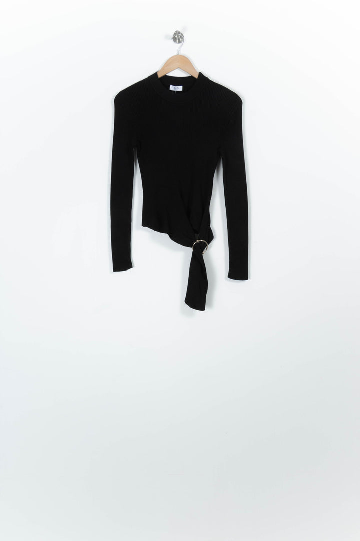 Pull Noir - Taille S/36 de la marque Claudie Pierlot | PARAD96366 - Vendu par Paradigme - Image 2