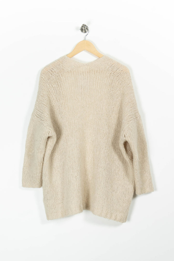 Cardigan Beige - Taille XS/34 de la marque American Vintage | PARAD96369 - Vendu par Paradigme - Image 4
