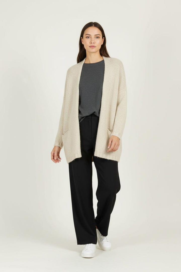 Cardigan Beige - Taille XS/34 de la marque American Vintage | PARAD96369 - Vendu par Paradigme - Image 1