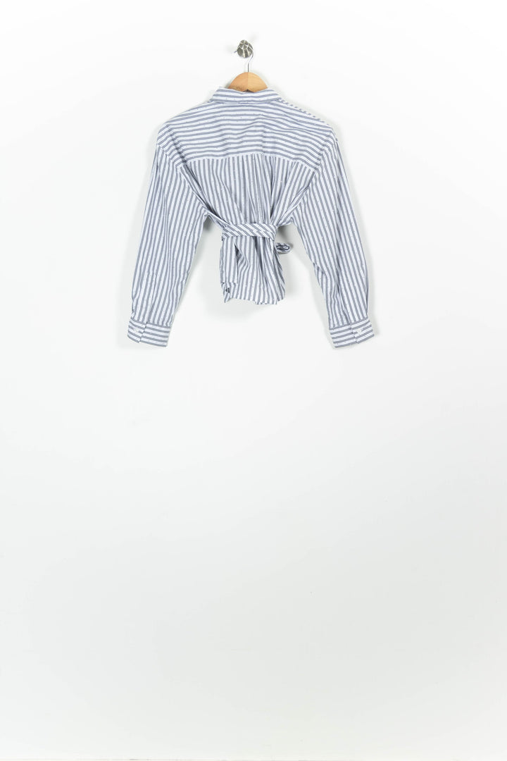 Chemise Rayée Blanche et Bleue - Taille XS/34 de la marque Maje | PARAD96374 - Vendu par Paradigme - Image 4
