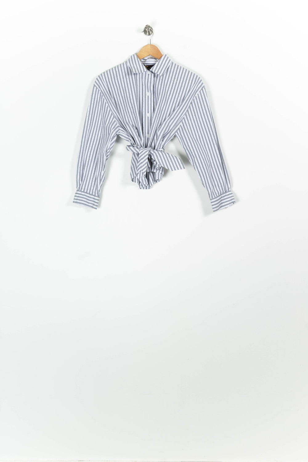 Chemise Rayée Blanche et Bleue - Taille XS/34 de la marque Maje | PARAD96374 - Vendu par Paradigme - Image 2