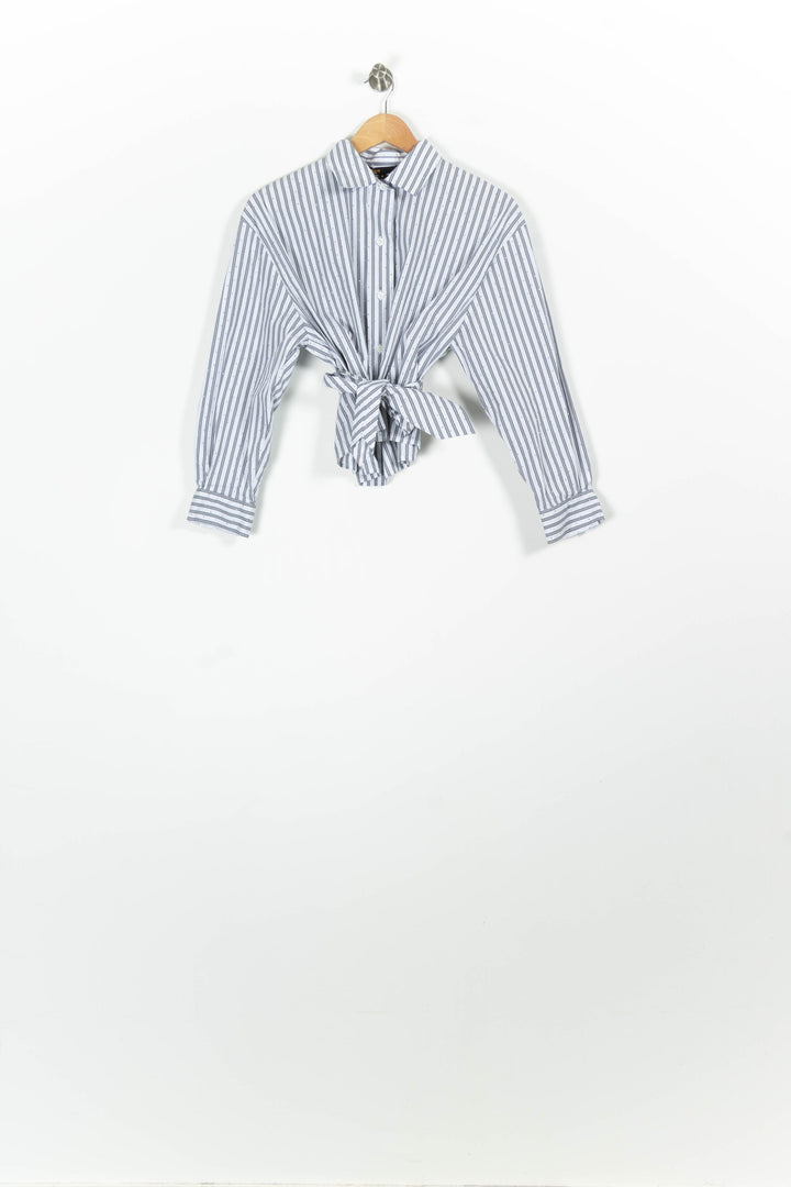 Chemise Rayée Blanche et Bleue - Taille XS/34 de la marque Maje | PARAD96374 - Vendu par Paradigme - Image 2