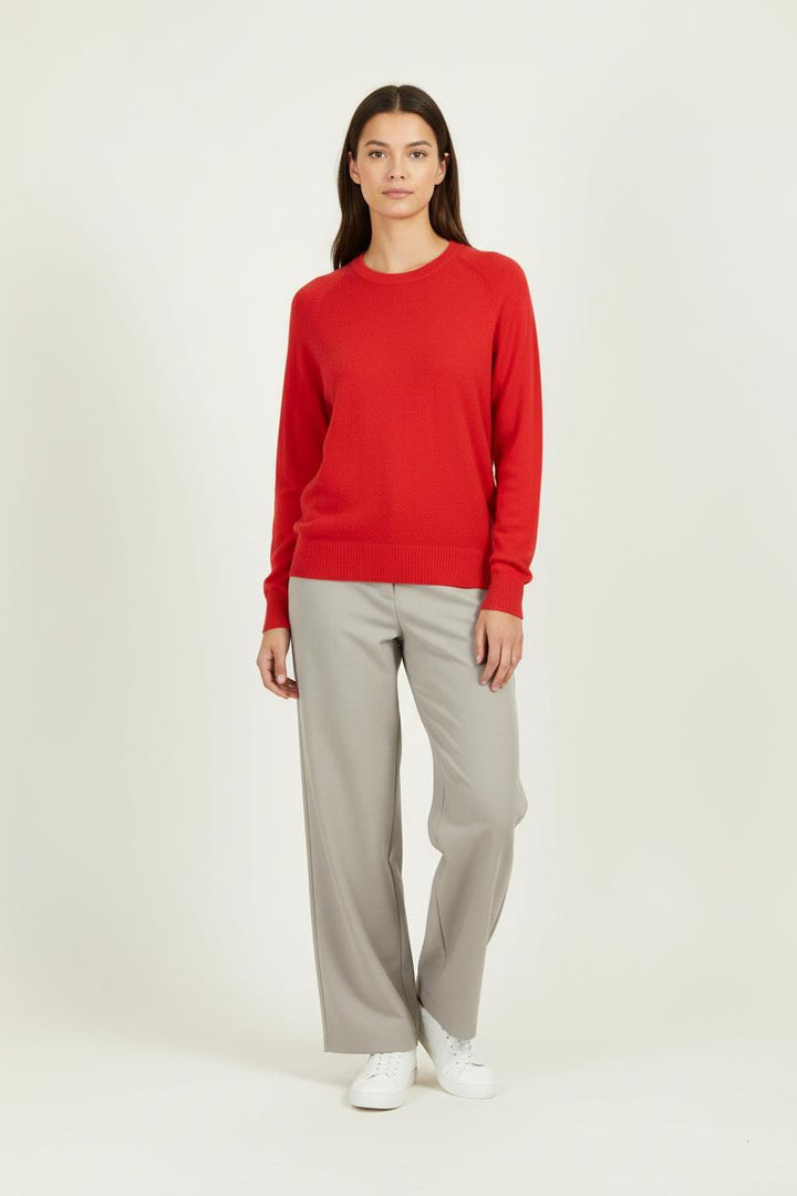 Pull Rouge - Taille XS/34 de la marque La Fée Maraboutée | PARAD96379 - Vendu par Paradigme - Image 1