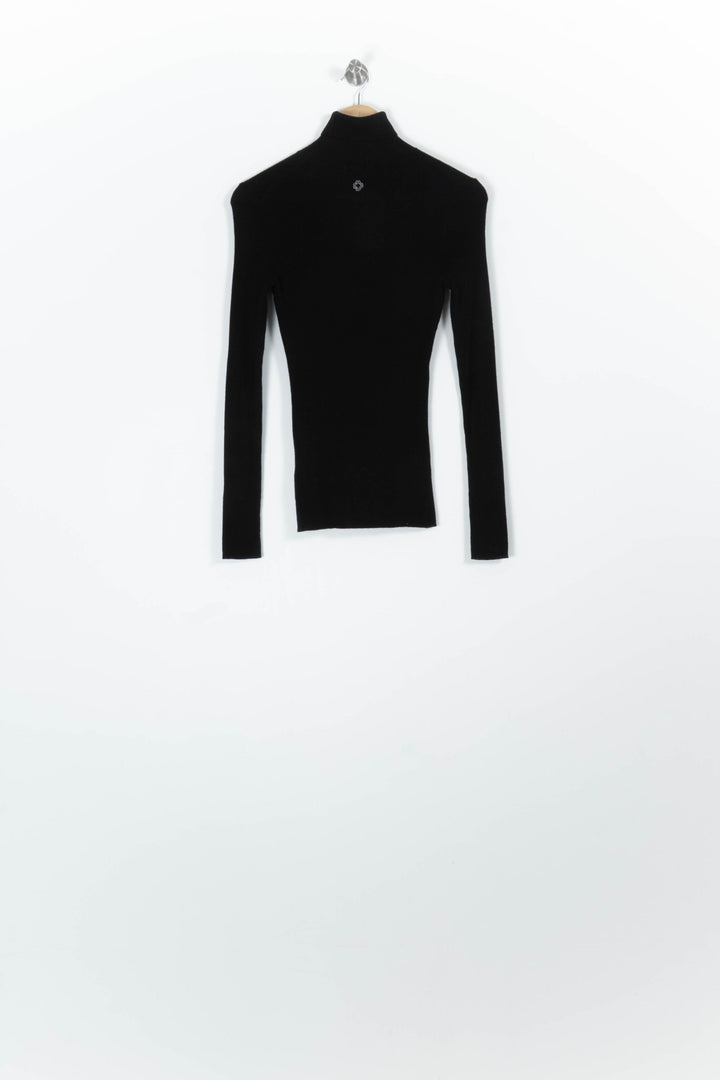 Pull Noir - Taille XS/34 de la marque Maje | PARAD96385 - Vendu par Paradigme - Image 4