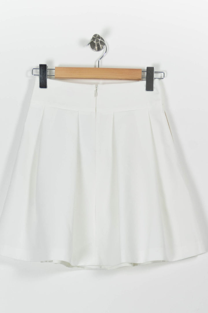 Jupe Plissée Blanche - Taille S/36 de la marque Maison Lemoine | PARAD96391 - Vendu par Paradigme - Image 4
