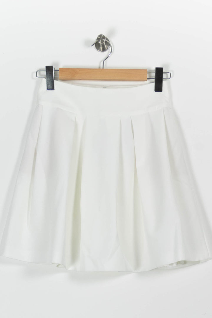 Jupe Plissée Blanche - Taille S/36 de la marque Maison Lemoine | PARAD96391 - Vendu par Paradigme - Image 2