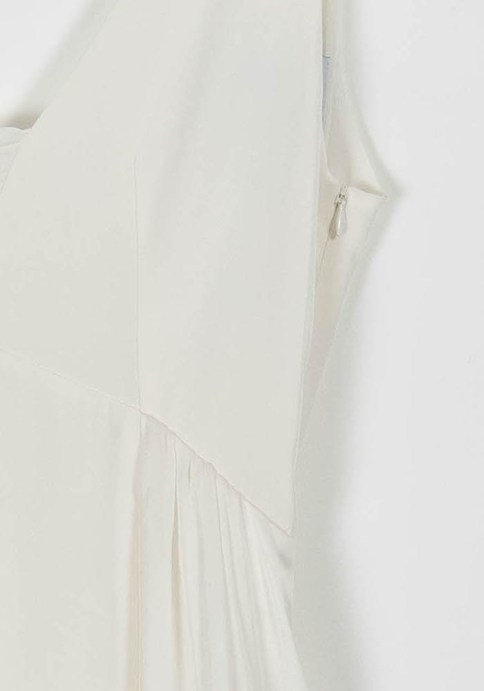 Robe Longue Blanche - Taille M/38 de la marque Maison Lemoine | PARAD96392 - Vendu par Paradigme - Image 3