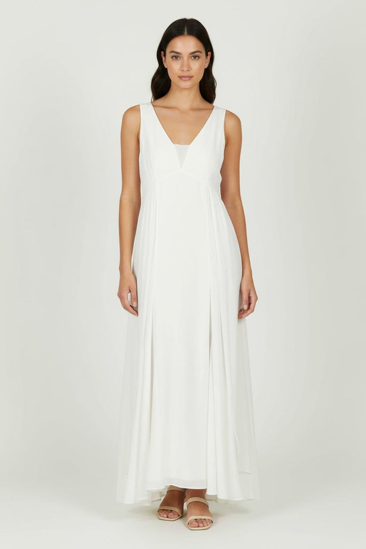 Robe Longue Blanche - Taille M/38 de la marque Maison Lemoine | PARAD96392 - Vendu par Paradigme - Image 1