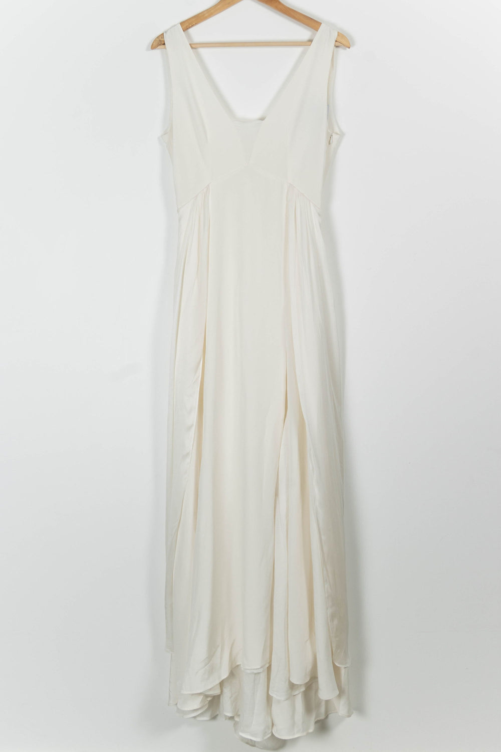 Robe Longue Blanche - Taille M/38 de la marque Maison Lemoine | PARAD96392 - Vendu par Paradigme - Image 2