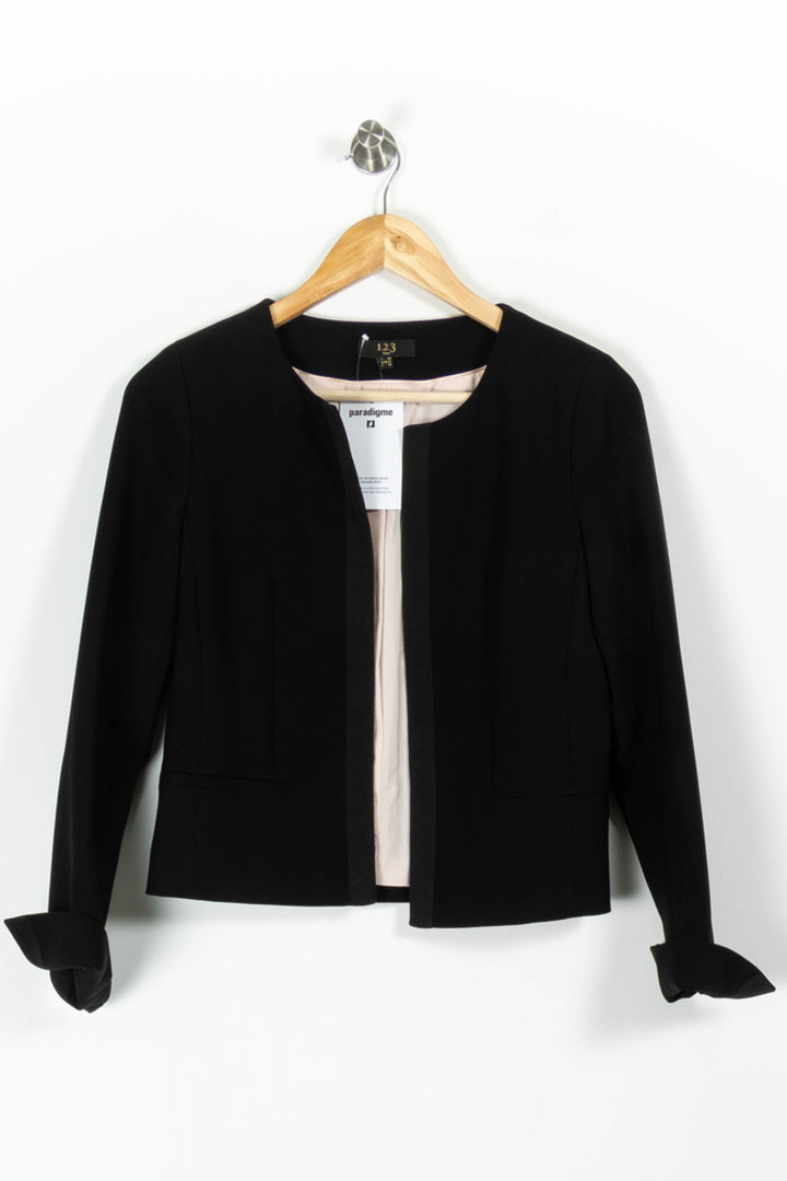 Veste Tailleur Noire - Taille XS/34 de la marque Maison 123 | PARAD96399 - Vendu par Paradigme - Image 2