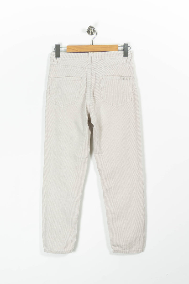 Pantalon Côtelé Beige - Taille XS/34 de la marque Sud express | PARAD96400 - Vendu par Paradigme - Image 4