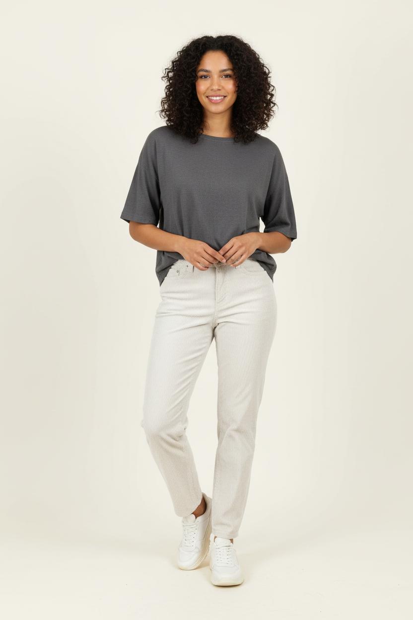 Pantalon Côtelé Beige - Taille XS/34 de la marque Sud express | PARAD96400 - Vendu par Paradigme - Image 1
