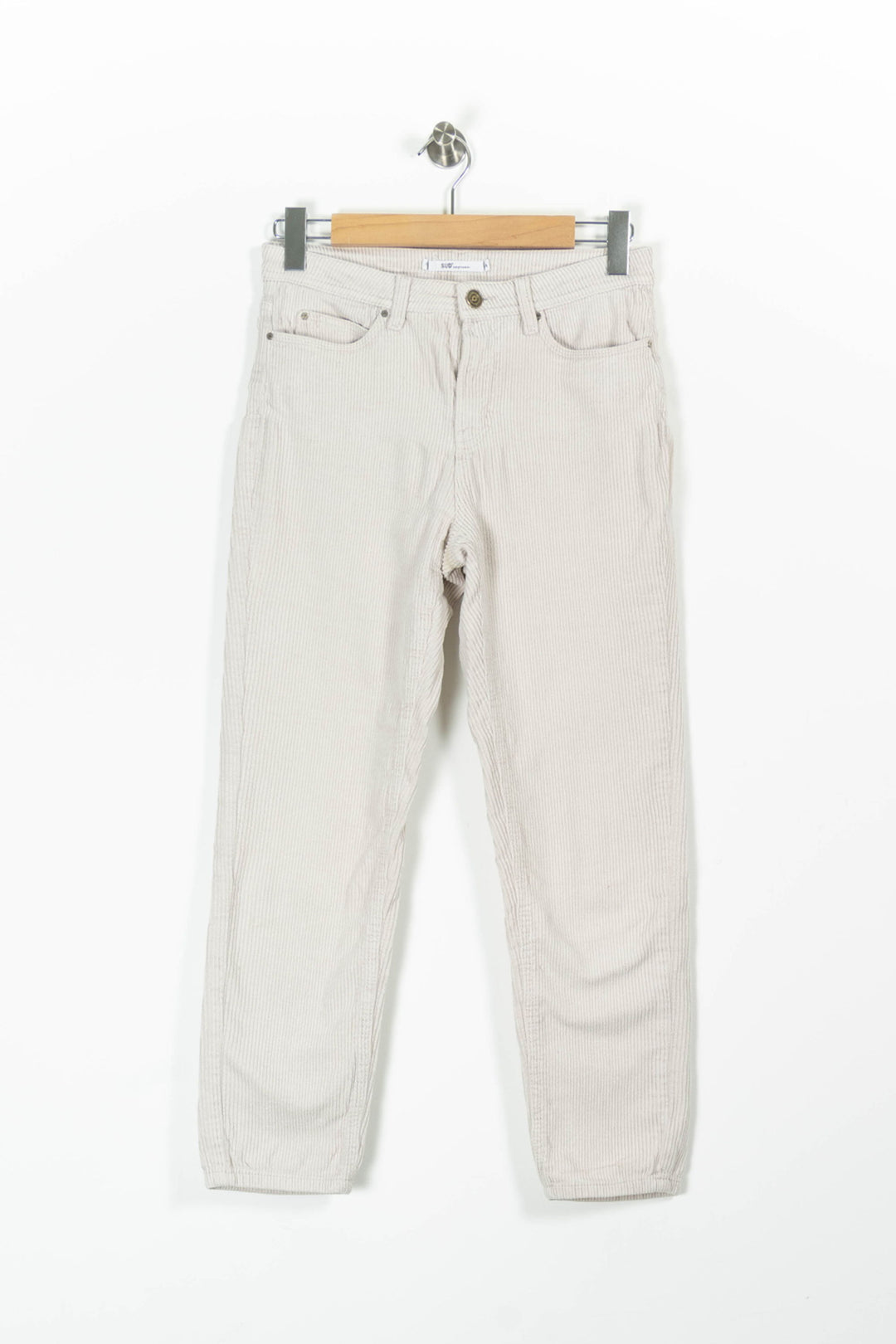 Pantalon Côtelé Beige - Taille XS/34 de la marque Sud express | PARAD96400 - Vendu par Paradigme - Image 2