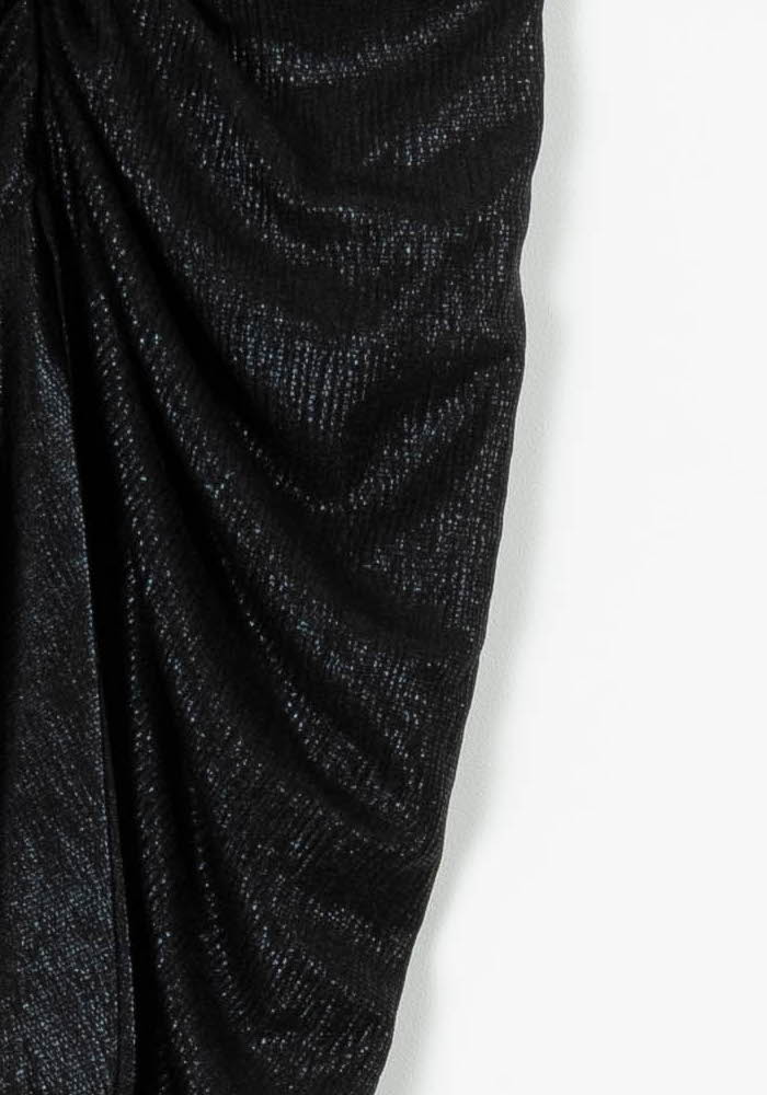 Jupe Drapée Noire - Taille XS/34 de la marque IRO | PARAD96404 - Vendu par Paradigme - Image 3