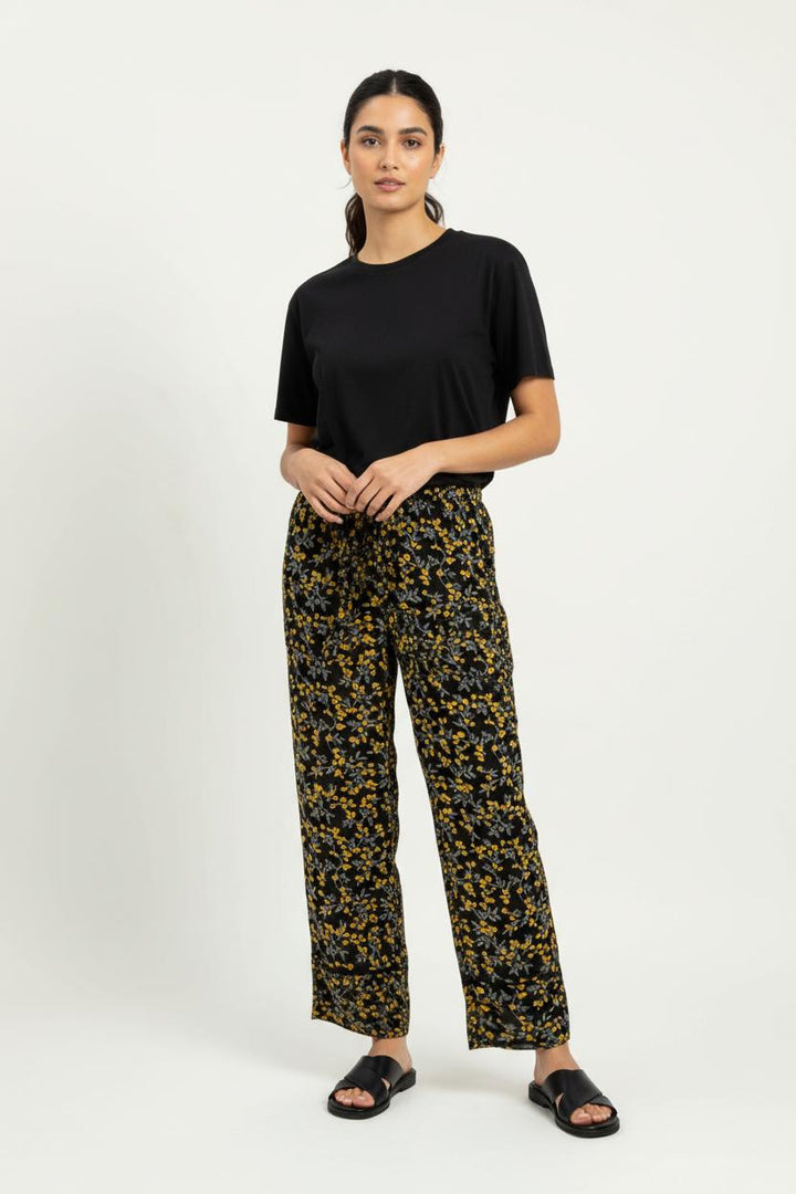 Pantalon Noir et Jaune - Taille XS/34 de la marque Ganni | PARAD96405 - Vendu par Paradigme - Image 1