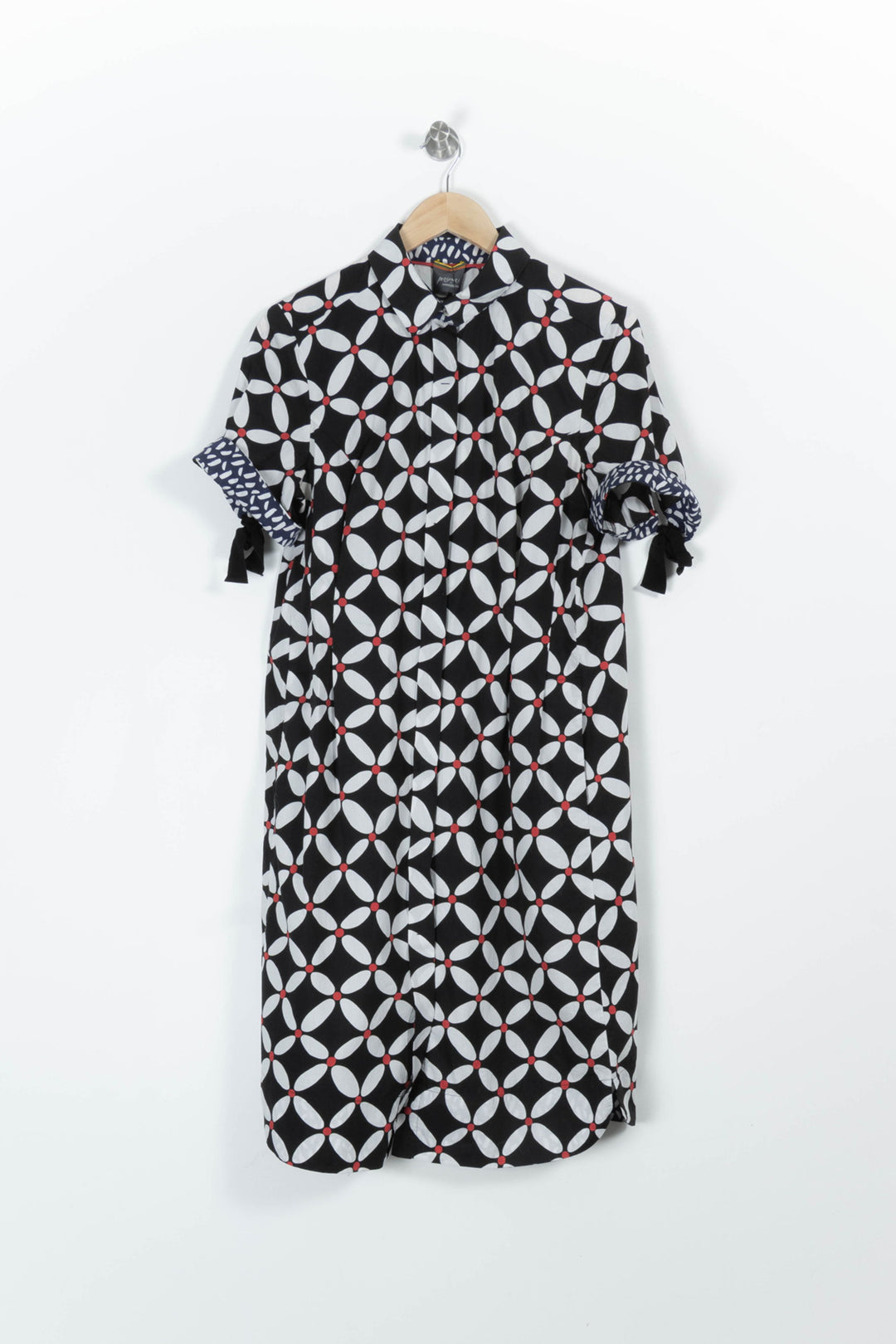 Robe Chemise Noire et Blanche - Taille L/40 de la marque Marina Rinaldi | PARAD96411 - Vendu par Paradigme - Image 2