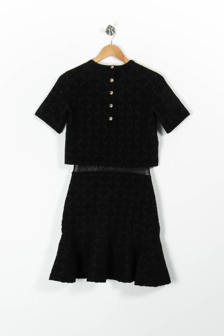 Robe Courte Noire - Taille S/36 de la marque Maje | PARAD96412 - Vendu par Paradigme - Image 4